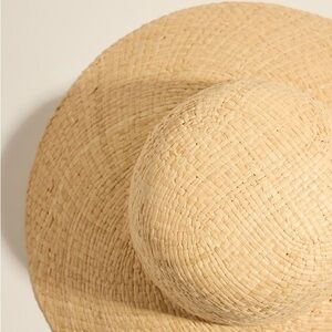 NWT Straw Hat with Floppy Brim